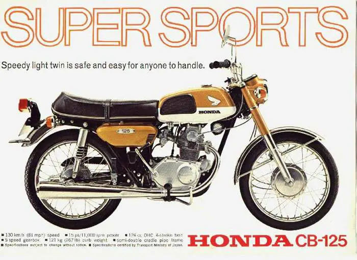, 1972 &#8211; 1973 Honda CB 125 1972