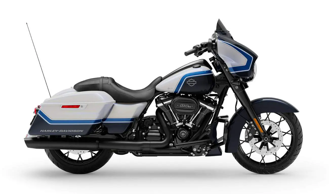 , 2021 Harley Davidson Glide Street Edición especial Arctic Blast Limited