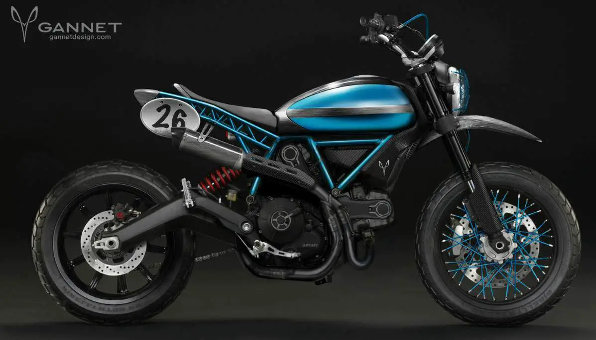 , Conceptos Ducati Scrambler de Gannet Design