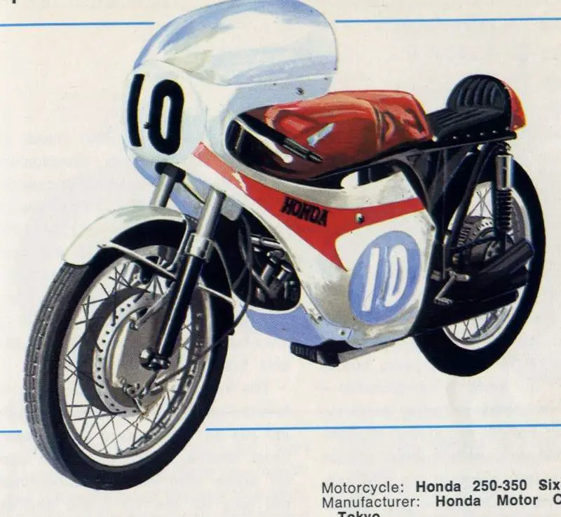, Honda RC174 350 Seis cilindros