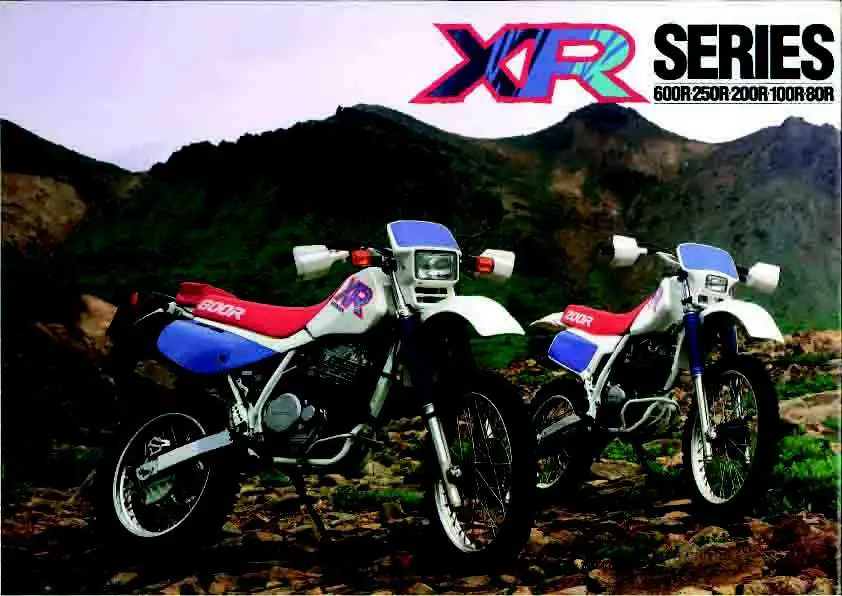 Honda XR 600R en acción