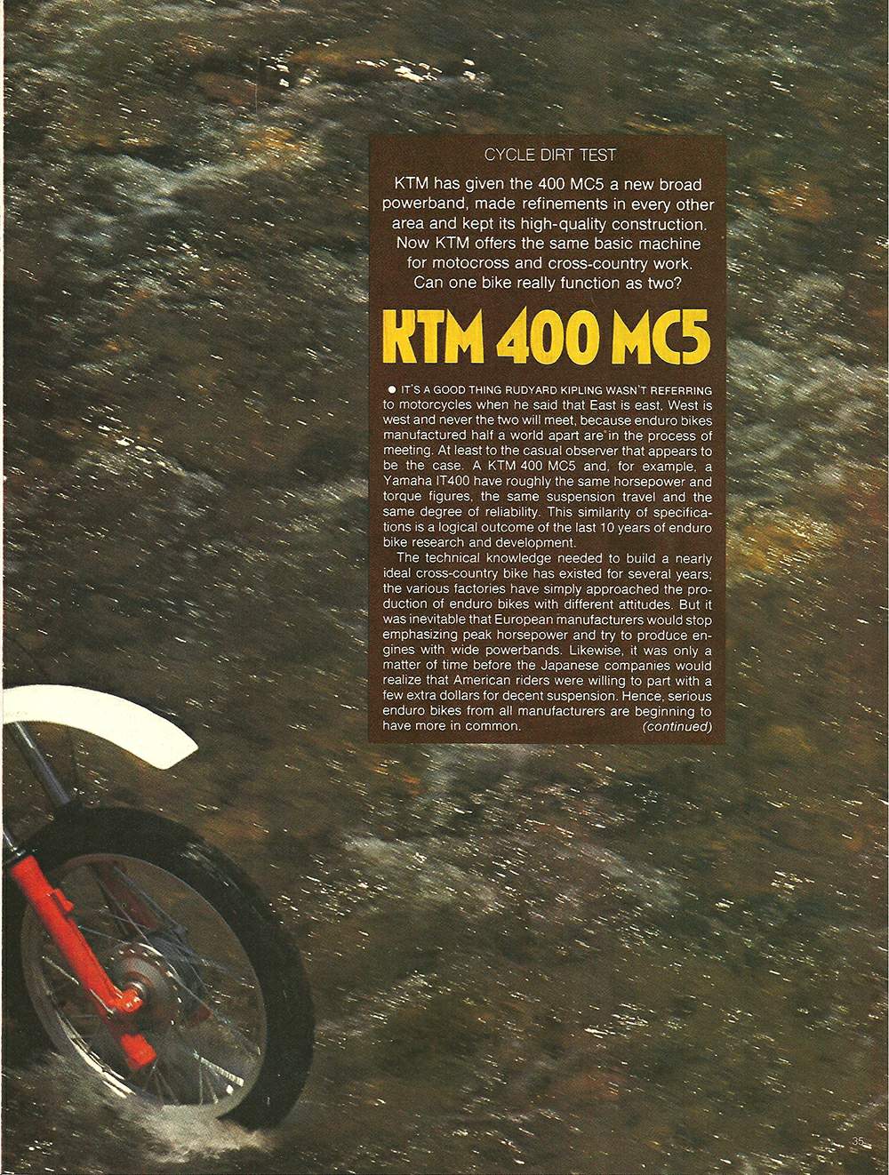 , 1980 KTM 350 Enduro