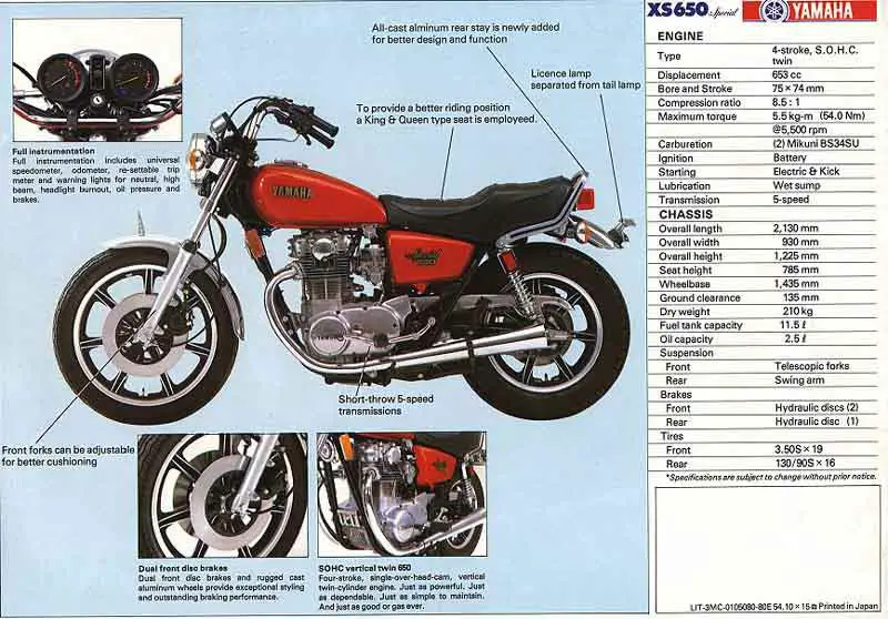 , Yamaha XS 650 SE