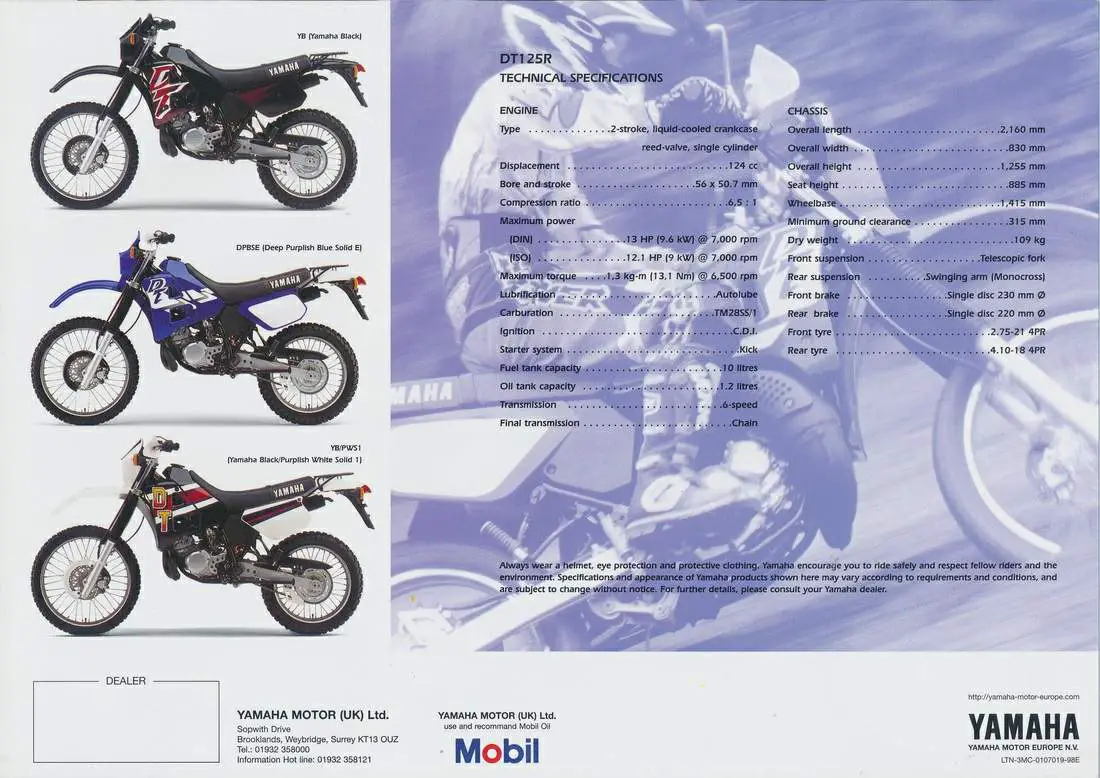 , Yamaha DT125R