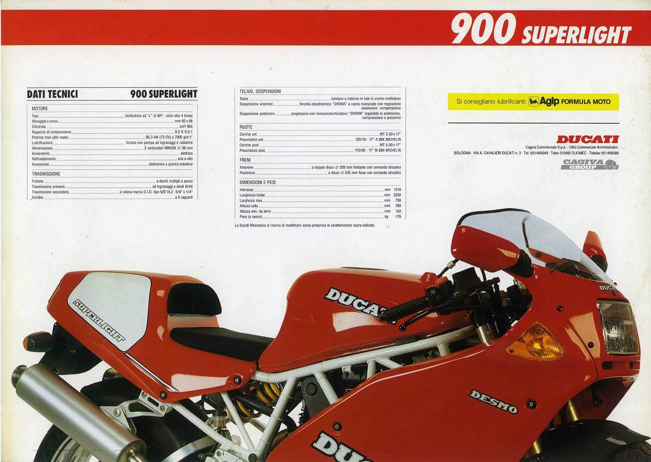 , 1991 Ducati 900SL Superligero MKI