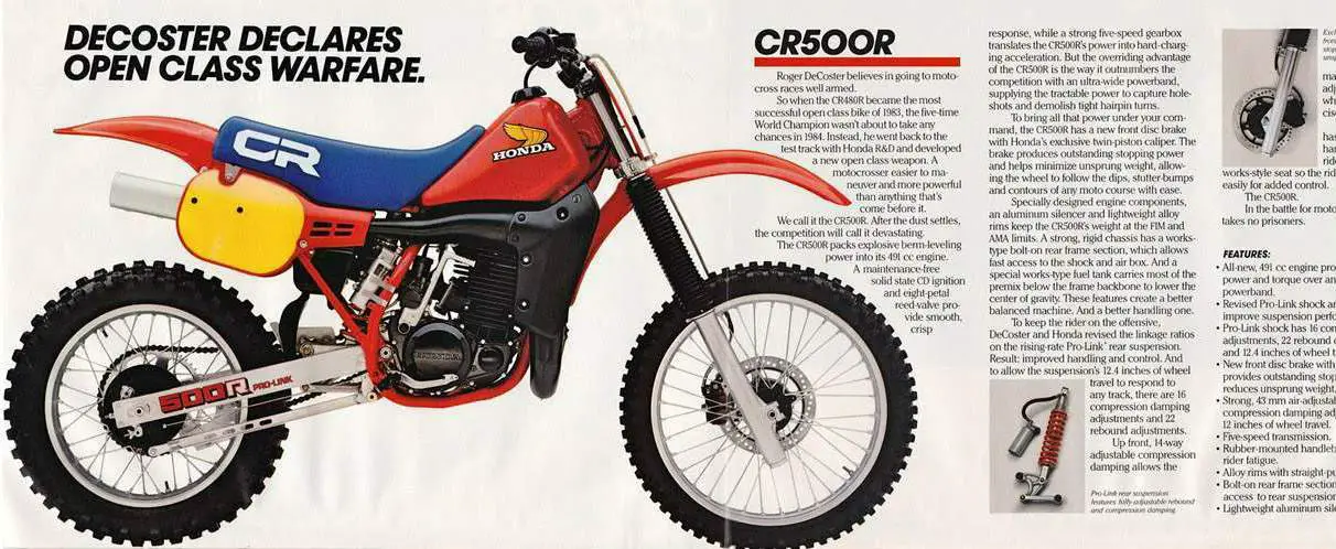 , 1984 Honda CR 500R