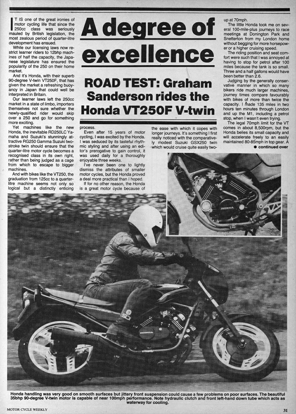 , 1983 Honda VT 250F