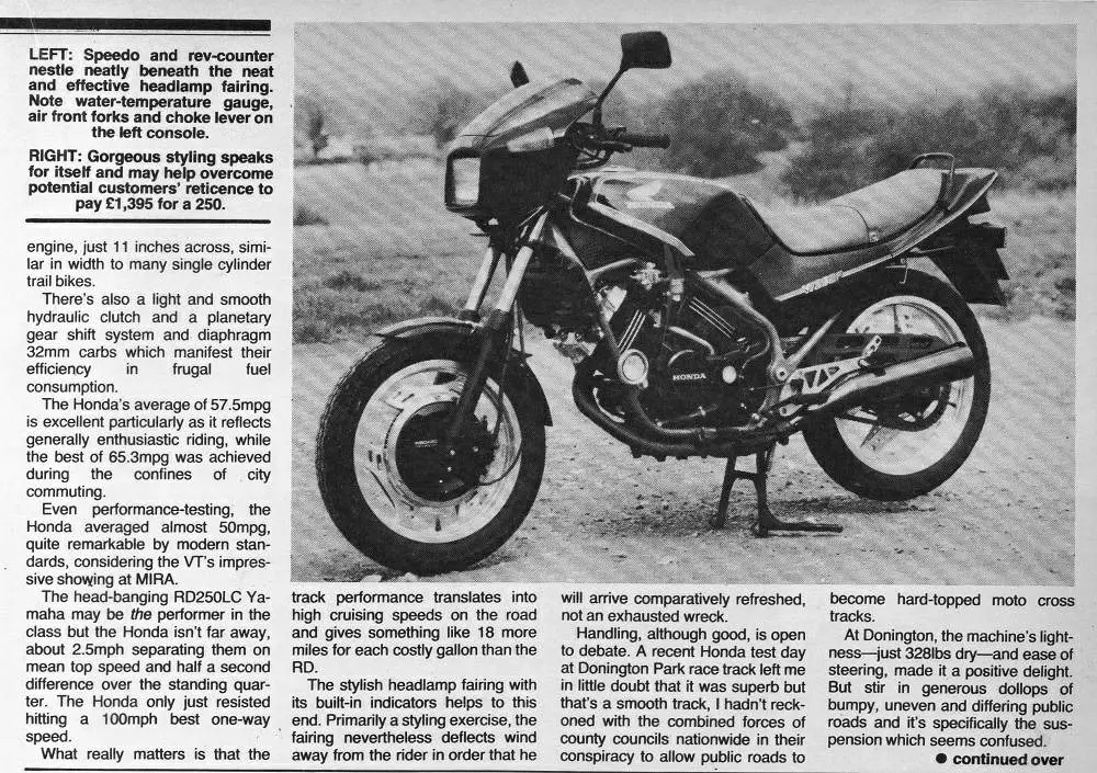 , 1983 Honda VT 250F